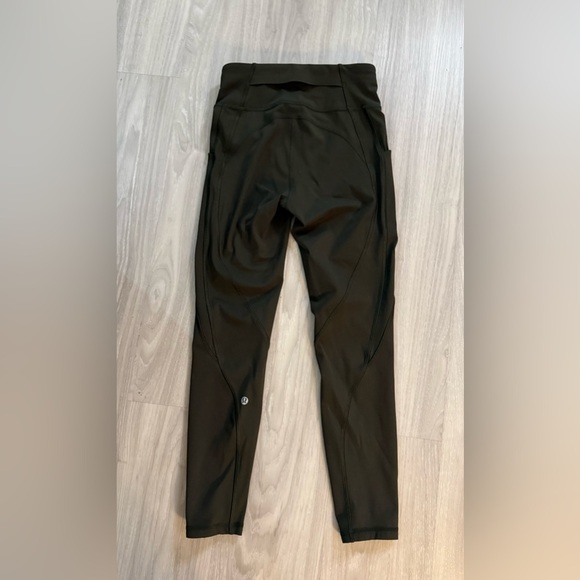Lululemon Time To Sweat 7/8 Tight Legging 25” | Dark Olive | Sz 4 - Picture 8 of 9